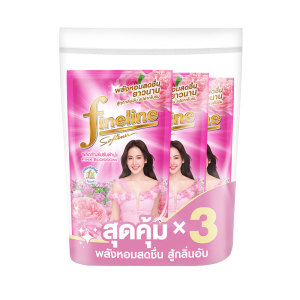 ไฟน์ไลน์ น้ํายาปรับผ้านุ่ม สูตรมาตรฐาน สีชมพู 470 มล. x 3