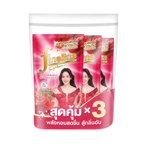 ไฟน์ไลน์ น้ํายาปรับผ้านุ่ม กลิ่นเรดโรแมนซ์ 470 มล. x 3