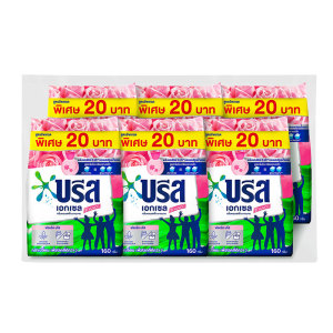 บรีส เอกเซล ผงซักฟอก สูตรข้มข้น คอมฟอร์ท สีชมพู 160 ก. x 6