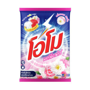 040 โอโม ผงซักฟอกสูตรมาตรฐาน มอร์นิ่ง เฟรช สีชมพู 2.4 กก.