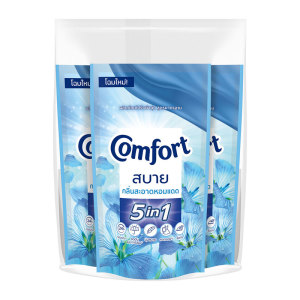 คอมฟอร์ท น้ํายาปรับผ้านุ่ม สูตรมาตรฐาน สีฟ้า 500 มล. x 3