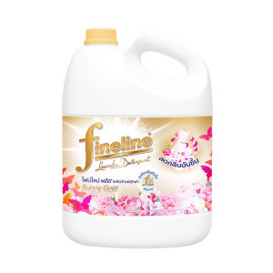 ไฟน์ไลน์ พล้ส น้ํายาซักผ้า กลิ่นซันนี่ โกลด์ สีทอง 2.8 ล.