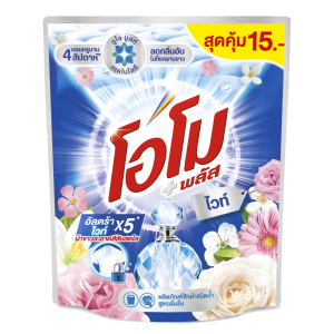 โอโม พลัส น้ํายาซักผ้า ไวท์ 120 มล. x 3