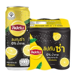 1000005026 ลิปตัน เลมอนซ่า ไม่มีน้ำตาล 325 มล. x 6ชิ้น