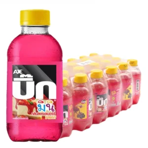 1000005090 บิ๊ก มินิ น้ำอัดลม กลิ่นสตอเบอร์รี่ชีสเค้ก 200 มล. x 24ชิ้น