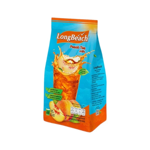 ลองบีชผงชาอเมริกัน ชาพีช ขนาด 900 กรัม LongBeach American Iced Tea - Peach Tea size 900 g.1ชิ้น