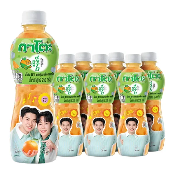1000005162 กาโตะ น้ำส้ม 25% ผสมวุ้นมะพร้าว 250 มล. x 6ชิ้น