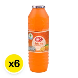 เอโร่ น้ำส้ม 25% 180 มล. x 6ชิ้น