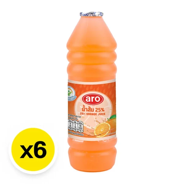 เอโร่ น้ำส้ม 25% 400 มล. x 6ชิ้น