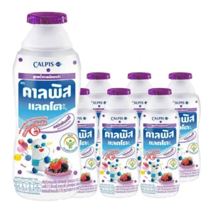 1000005191 คาลพิสแลคโตะ มินิ เครื่องดื่มผสมนมเปรี้ยว ขวด มิกซ์เบอร์ 140/150 มล. X 6ชิ้น