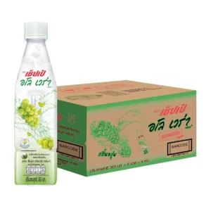 [ยกลัง] เซ็ปเป้ เครื่องดื่ม อโลเวร่า สูตรองุ่นขาว Sappe Aloe Vera Drink - Grape จำนวน 24 ขวด