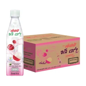 [ยกลัง] เซ็ปเป้ เครื่องดื่ม อโลเวร่า สูตรลิ้นจี่ Sappe Aloe Vera Drink - Lychee จำนวน 24 ขวด