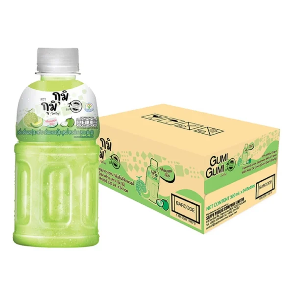 [ยกลัง] กุมิ กุมิ รสเมลอนญี่ปุ่น Gumi Gumi - Japanese Melon น้ำผลไม้ผสมวุ้นมะพร้าวชิ้นโต จำนวน 24 ขวด