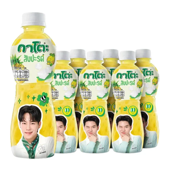 1000005222 กาโตะ น้ำสับปะรด 25% ผสมวุ้นมะพร้าว 250 มล. x 6ขวด