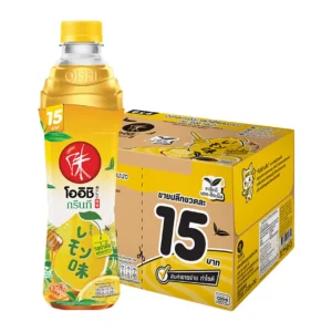 โออิชิ ชาเขียวพร้อมดื่ม รสน้ำผึ้งผสมมะนาว 370 มล. x 24ชิ้น