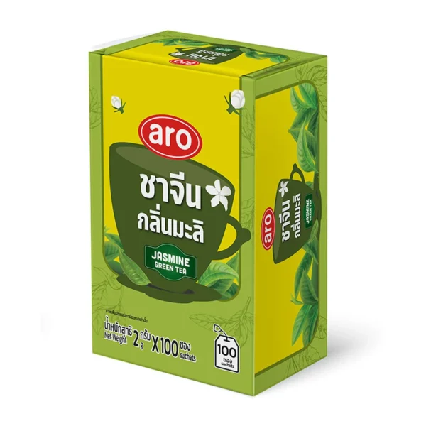 1000005245 เอโร่ ชาจีนกลิ่นมะลิชนิดซอง 2 ก. 100 ซอง