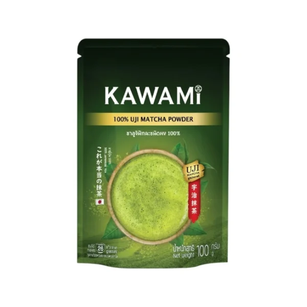 1000005267 คาวามิชาอูจิมัทฉะ 100% (100 g) Kawami 100% Uji Matcha Powder ชาเขียว/ กรีนที/ ชาญี่ปุ่น
