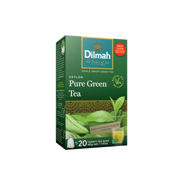 Dilmah ชาซอง ชาเขียว เพียวกรีน | Pure Green Tea 1.5g x 20Tbags (80371)