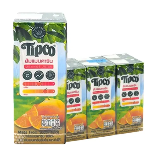 ทิปโก้ น้ำส้มแมนดาริน 100% 200มลx12ชิ้น