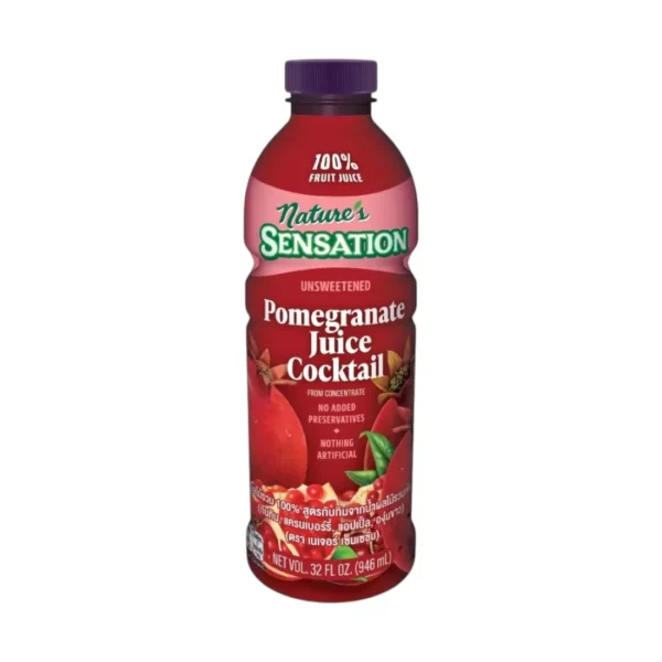 1000009676 Promegranate Juice Cocktail น้ำทับทิมและน้ำผลไม้รวม NATURE 100% 946 ml.1ขวด