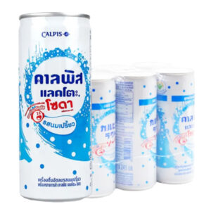 1000009685 คาลพิส แลคโตะ โซดา น้ำอัดลมรสนมเปรี้ยว 245 มล. x 6ชิ้น