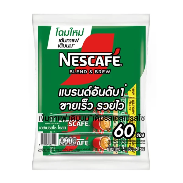 เนสกาแฟ เบลนด์ แอนด์ บรู เอสเปรสโซ 3อิน1 15.1 ก. 60 ซอง