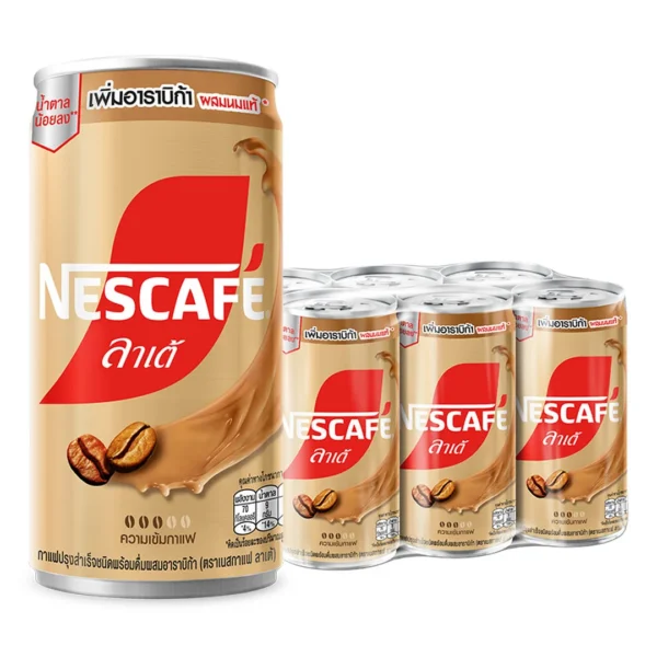 1000009723 เนสกาแฟ กาแฟพร้อมดื่ม ลาเต้ 170 มล. x 6กป.