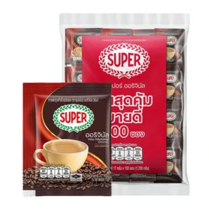 1000009726 ซุปเปอร์ กาแฟปรุงสำเร็จชนิดผง 3อิน1 ออริจินัล 17 ก. 100 ซอง