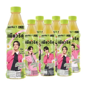 1000009906 เพียวริคุ ชาขาวพร้อมดื่ม รสเก๊กฮวย 350 มล. x 6ชิ้น