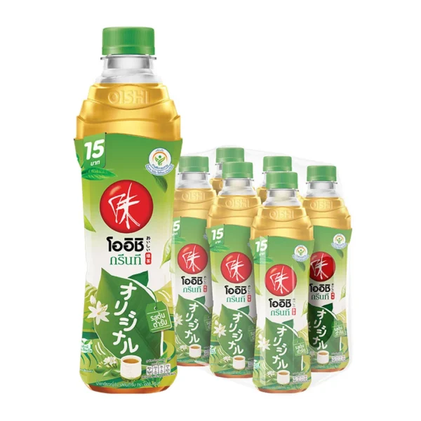 โออิชิ ชาเขียวพร้อมดื่ม รสต้นตำรับ 370 มล. x 6ชิ้น