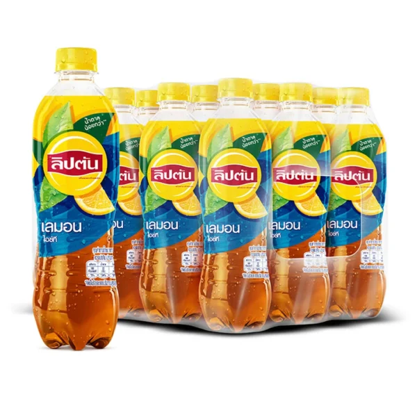 ลิปตัน ชาดำเลมอน 445 มล. x 12ชิ้น