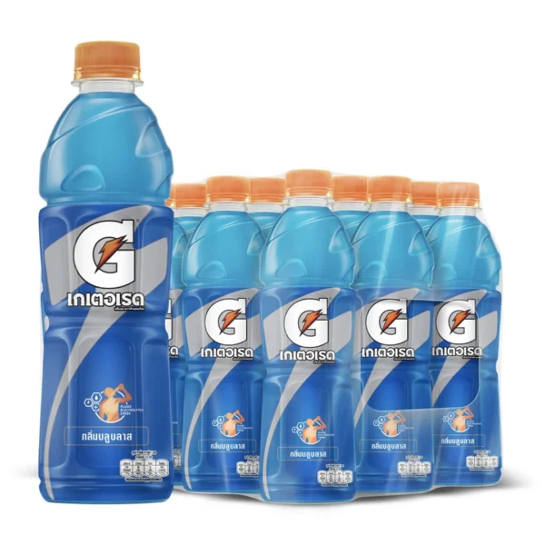 1000010012 เกเตอเรด เครื่องดื่มเกลือแร่ กลิ่นบลูบลาส 500 มล. x 12ขวด