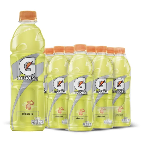 1000010016 เกเตอเรด เครื่องดื่มเกลือแร่ กลิ่นมะนาว 500 มล. x 12ขวด
