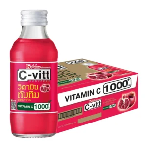 ซี-วิท เครื่องดื่มวิตามินซี รสทับทิม 140 มล. 30 ขวด