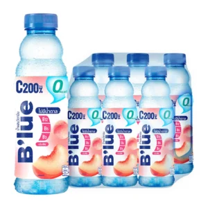 บลู น้ำผสมวิตามินบี+ซี กลิ่นพีช 500 มล. x 6ขวด