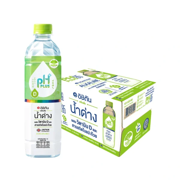 อิชิตัน วิตามินดี+แปะก๊วย 550 มล. x 24ขวด