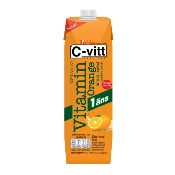 ซี-วิท เครื่องดื่มวิตามินซี รสส้ม 1 ล.1ชิ้น
