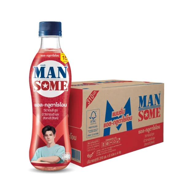 แมนซั่ม แอลกลูตาไธโอน 310 มล. x 24ขวด