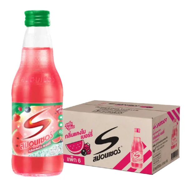 สปอนเซอร์ กลิ่นแตงโม เบอร์รี่ 250 มล. x 24ขวด