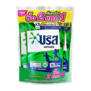 บรีส เอกเซล น้ํายาซักผ้า สูตรเข้มข้น อัลตร้า คลีน สีเขียว 550 มล. x 2+1