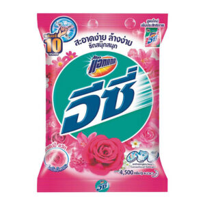 แอทแทค อีซี่ ผงซักฟอก สูตรมาตรฐาน แฮปปี้สวีท สีชมพู 4.5 กก.