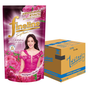 ไฟนไลน์ น้ํายาปรับผ้านุ่ม สูตรมาตรฐาน สีชมพู 470 มล. x 24