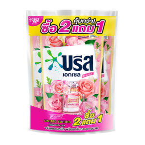 152 บรีส เอกเซล น้ํายาซักผ้า กลิ่นสวีทซากุระ&อิงลิชโรส สีชมพู 550 มล. x 2+1