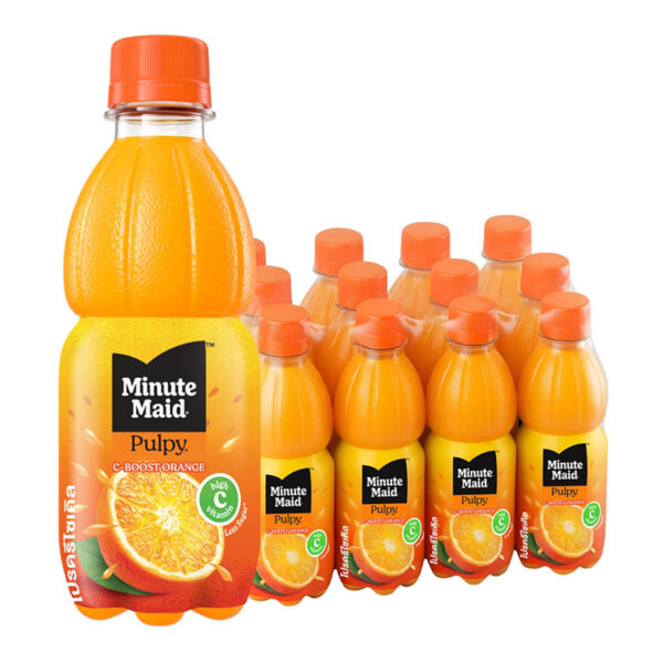 มินิทเมด พัลพิ ซีบูสต์ รสส้ม 290 มล. x 12