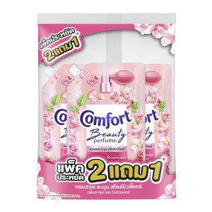 158 คอมฟอร์ท น้ํายาปรับผ้านุ่ม บิวตี้ ซากุระบูสท์ 450 มล. x 2+1