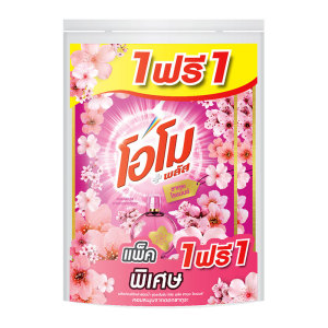 โอโม พลัส ผลิตภัณฑ์ซักผ้าชนิดน้ํา สูตรเข้มข้น กลิ่นซากุระ 1.3 ล. x 1+1