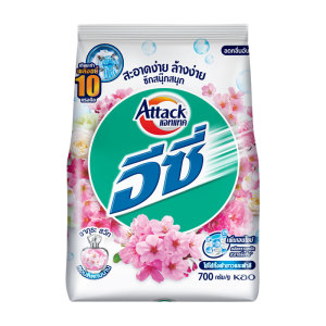 แอทแทค อีซี่ ผงซักฟอก สูตรมาตรฐาน กลิ่นซากุระสวีท สีขาว 700 ก.