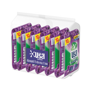 บรีส เอกเซล คอมฟอร์ท ผงซักฟอกสูตรเข้มข้น สีม่วง 75 ก. x 12