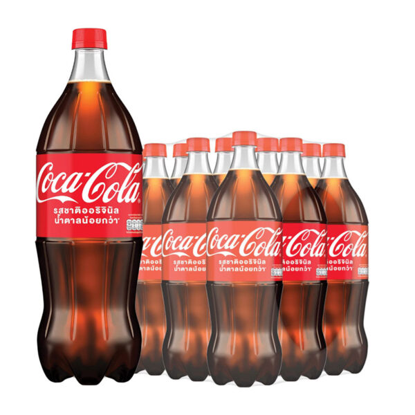 โค้ก เครื่องดื่มน้ำอัดลม ออริจินัล น้ำตาลน้อยกว่า 1.25มล.x12