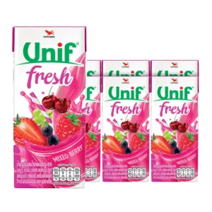 7115337990339-95bd8ec6-64e5-4a7b-9245-75e8451973bb ยูนิฟ น้ำผักผลไม้ผสมน้ำมิกซ์เบอร์รี่ 40% 180 มล. x 6